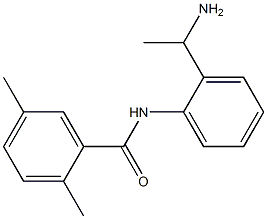 N-[2-(1-aminoethyl)phenyl]-2,5-dimethylbenzamide 结构式