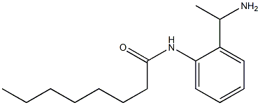 N-[2-(1-aminoethyl)phenyl]octanamide 结构式