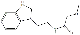 N-[2-(2,3-dihydro-1H-indol-3-yl)ethyl]-2-methoxyacetamide 结构式