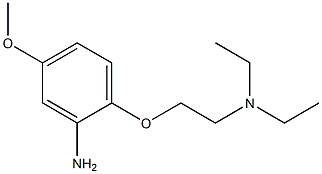 N-[2-(2-amino-4-methoxyphenoxy)ethyl]-N,N-diethylamine 结构式