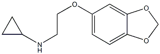 N-[2-(2H-1,3-benzodioxol-5-yloxy)ethyl]cyclopropanamine 结构式