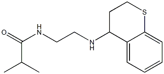 N-[2-(3,4-dihydro-2H-1-benzothiopyran-4-ylamino)ethyl]-2-methylpropanamide 结构式