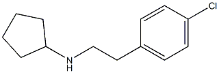 N-[2-(4-chlorophenyl)ethyl]cyclopentanamine 结构式