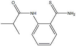N-[2-(aminocarbonothioyl)phenyl]-2-methylpropanamide 结构式