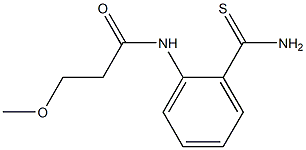 N-[2-(aminocarbonothioyl)phenyl]-3-methoxypropanamide 结构式