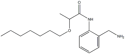 N-[2-(aminomethyl)phenyl]-2-(heptyloxy)propanamide 结构式