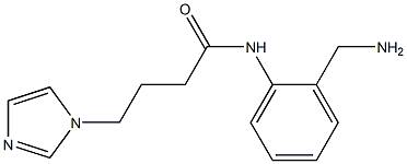 N-[2-(aminomethyl)phenyl]-4-(1H-imidazol-1-yl)butanamide 结构式