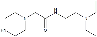 N-[2-(diethylamino)ethyl]-2-(piperazin-1-yl)acetamide 结构式