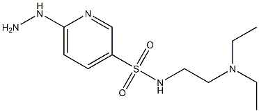 N-[2-(diethylamino)ethyl]-6-hydrazinylpyridine-3-sulfonamide 结构式