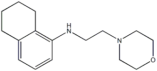 N-[2-(morpholin-4-yl)ethyl]-5,6,7,8-tetrahydronaphthalen-1-amine 结构式