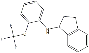 N-[2-(trifluoromethoxy)phenyl]-2,3-dihydro-1H-inden-1-amine 结构式