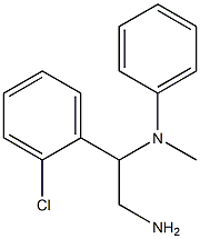 N-[2-amino-1-(2-chlorophenyl)ethyl]-N-methyl-N-phenylamine 结构式