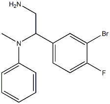 N-[2-amino-1-(3-bromo-4-fluorophenyl)ethyl]-N-methyl-N-phenylamine 结构式