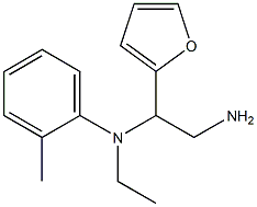 N-[2-amino-1-(furan-2-yl)ethyl]-N-ethyl-2-methylaniline 结构式