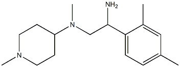 N-[2-amino-2-(2,4-dimethylphenyl)ethyl]-N-methyl-N-(1-methylpiperidin-4-yl)amine 结构式