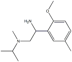 N-[2-amino-2-(2-methoxy-5-methylphenyl)ethyl]-N-isopropyl-N-methylamine 结构式