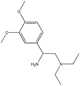 N-[2-amino-2-(3,4-dimethoxyphenyl)ethyl]-N,N-diethylamine 结构式