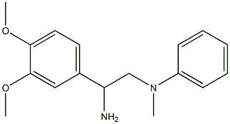 N-[2-amino-2-(3,4-dimethoxyphenyl)ethyl]-N-methyl-N-phenylamine 结构式