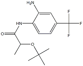N-[2-amino-4-(trifluoromethyl)phenyl]-2-(tert-butoxy)propanamide 结构式