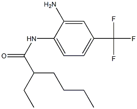 N-[2-amino-4-(trifluoromethyl)phenyl]-2-ethylhexanamide 结构式