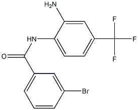 N-[2-amino-4-(trifluoromethyl)phenyl]-3-bromobenzamide 结构式