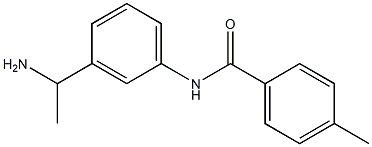 N-[3-(1-aminoethyl)phenyl]-4-methylbenzamide 结构式