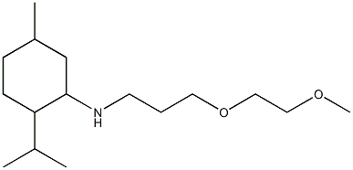 N-[3-(2-methoxyethoxy)propyl]-5-methyl-2-(propan-2-yl)cyclohexan-1-amine 结构式