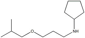 N-[3-(2-methylpropoxy)propyl]cyclopentanamine 结构式