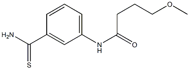 N-[3-(aminocarbonothioyl)phenyl]-4-methoxybutanamide 结构式