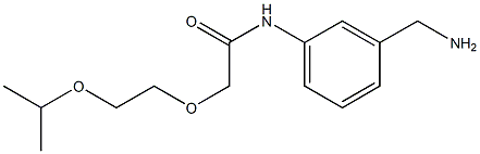 N-[3-(aminomethyl)phenyl]-2-[2-(propan-2-yloxy)ethoxy]acetamide 结构式