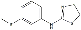 N-[3-(methylsulfanyl)phenyl]-4,5-dihydro-1,3-thiazol-2-amine 结构式