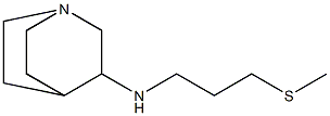 N-[3-(methylsulfanyl)propyl]-1-azabicyclo[2.2.2]octan-3-amine 结构式