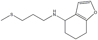 N-[3-(methylsulfanyl)propyl]-4,5,6,7-tetrahydro-1-benzofuran-4-amine 结构式