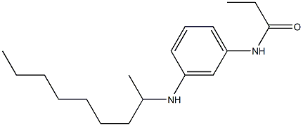 N-[3-(nonan-2-ylamino)phenyl]propanamide 结构式