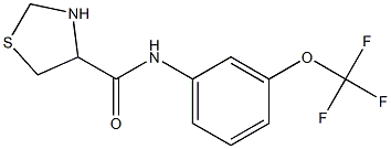 N-[3-(trifluoromethoxy)phenyl]-1,3-thiazolidine-4-carboxamide 结构式