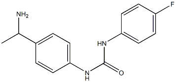 N-[4-(1-aminoethyl)phenyl]-N'-(4-fluorophenyl)urea 结构式