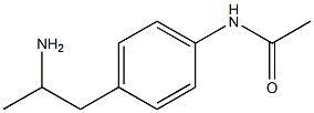 N-[4-(2-aminopropyl)phenyl]acetamide 结构式