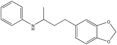 N-[4-(2H-1,3-benzodioxol-5-yl)butan-2-yl]aniline 结构式