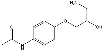 N-[4-(3-amino-2-hydroxypropoxy)phenyl]acetamide 结构式