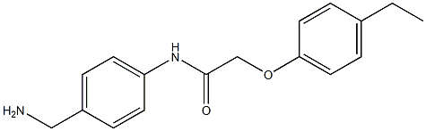 N-[4-(aminomethyl)phenyl]-2-(4-ethylphenoxy)acetamide 结构式