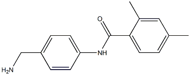 N-[4-(aminomethyl)phenyl]-2,4-dimethylbenzamide 结构式