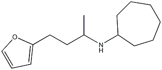 N-[4-(furan-2-yl)butan-2-yl]cycloheptanamine 结构式