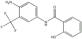 N-[4-amino-3-(trifluoromethyl)phenyl]-2-hydroxybenzamide 结构式