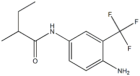 N-[4-amino-3-(trifluoromethyl)phenyl]-2-methylbutanamide 结构式