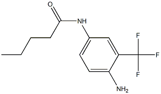 N-[4-amino-3-(trifluoromethyl)phenyl]pentanamide 结构式