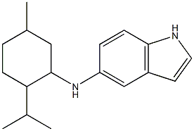 N-[5-methyl-2-(propan-2-yl)cyclohexyl]-1H-indol-5-amine 结构式