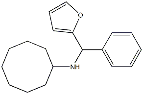 N-[furan-2-yl(phenyl)methyl]cyclooctanamine 结构式