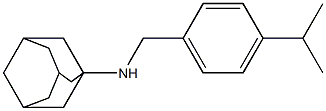 N-{[4-(propan-2-yl)phenyl]methyl}adamantan-1-amine 结构式