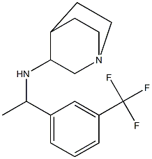 N-{1-[3-(trifluoromethyl)phenyl]ethyl}-1-azabicyclo[2.2.2]octan-3-amine 结构式