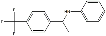 N-{1-[4-(trifluoromethyl)phenyl]ethyl}aniline 结构式